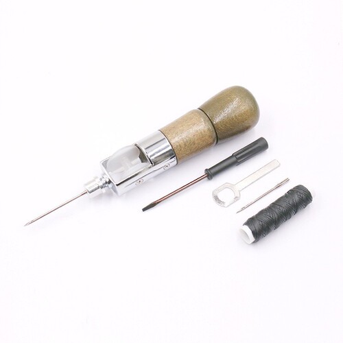 DIY leather carving tools leather sewing machine hand sewing machine needle threader shoe repair shoemaking sewing needle threading tool