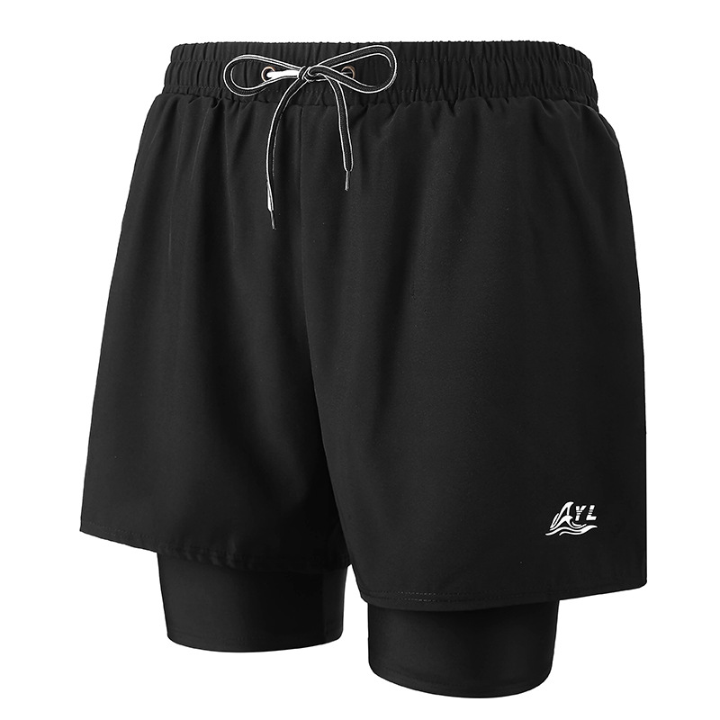Black 009 Men's Swim Trunks