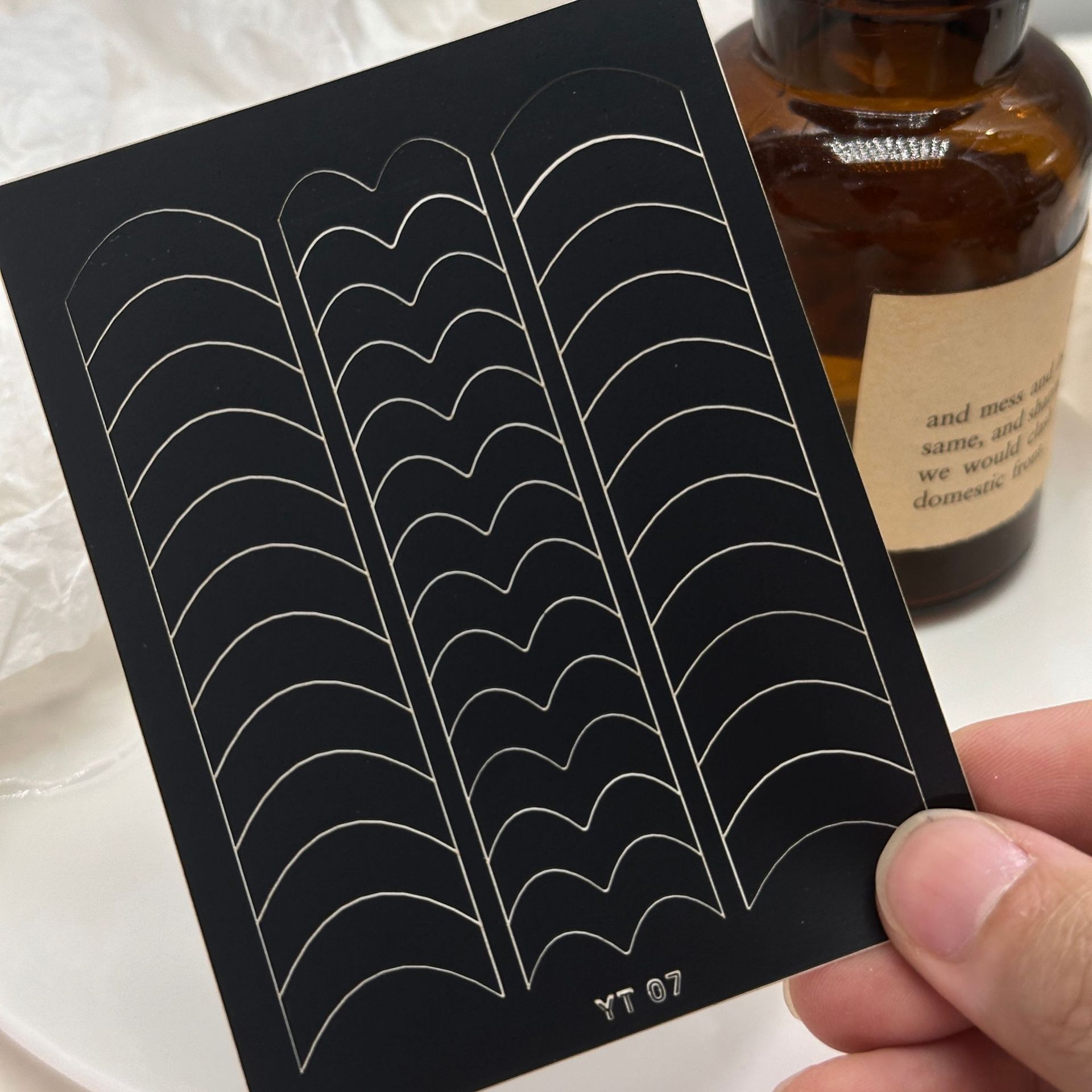 플랫 아크 프렌치 스티커(YT-07)