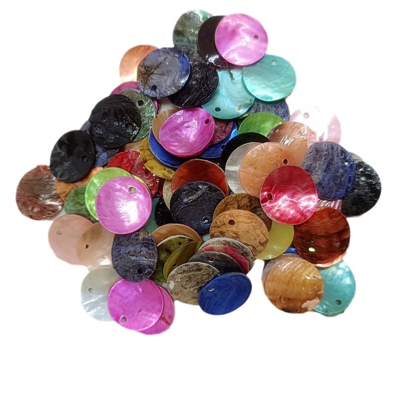 Masibei 15mm borde Kongbei pieza Ma Shibei disco diy joyería hecha a mano ropa equipaje zapatos sombreros accesorios decorativos