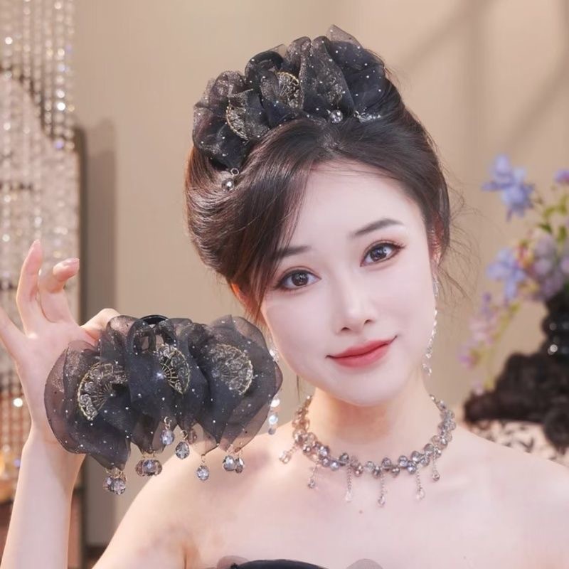 【国民風スカート】スーパーフェアリーファンタッセルクリップ ふわふわハイスカルヘアボリュームシャーククリップ 2584|undefined