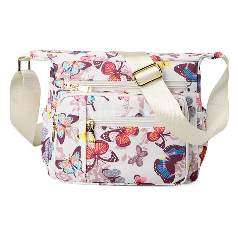Nylon impreso bolso de las mujeres nuevo hombro crossbody madre bolsa Oxford tela impermeable de las mujeres bolsa de lona