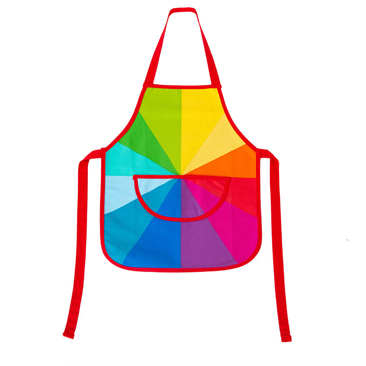 コットンレインボーエプロン