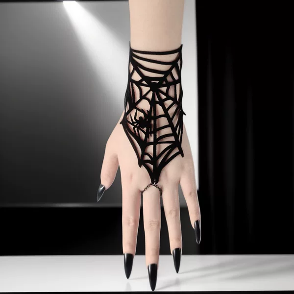 Instagram Influencer Design Valentine's Day Fishnet Spider Web Bracelet Fashion Stylish European and American Cross-Border Jewelry