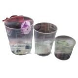 Пластиковая измерительная кружка, прозрачный мерный цилиндр со шкалой, 30 мл, 50 мл, 100 мл, с печатью вашего логотипа