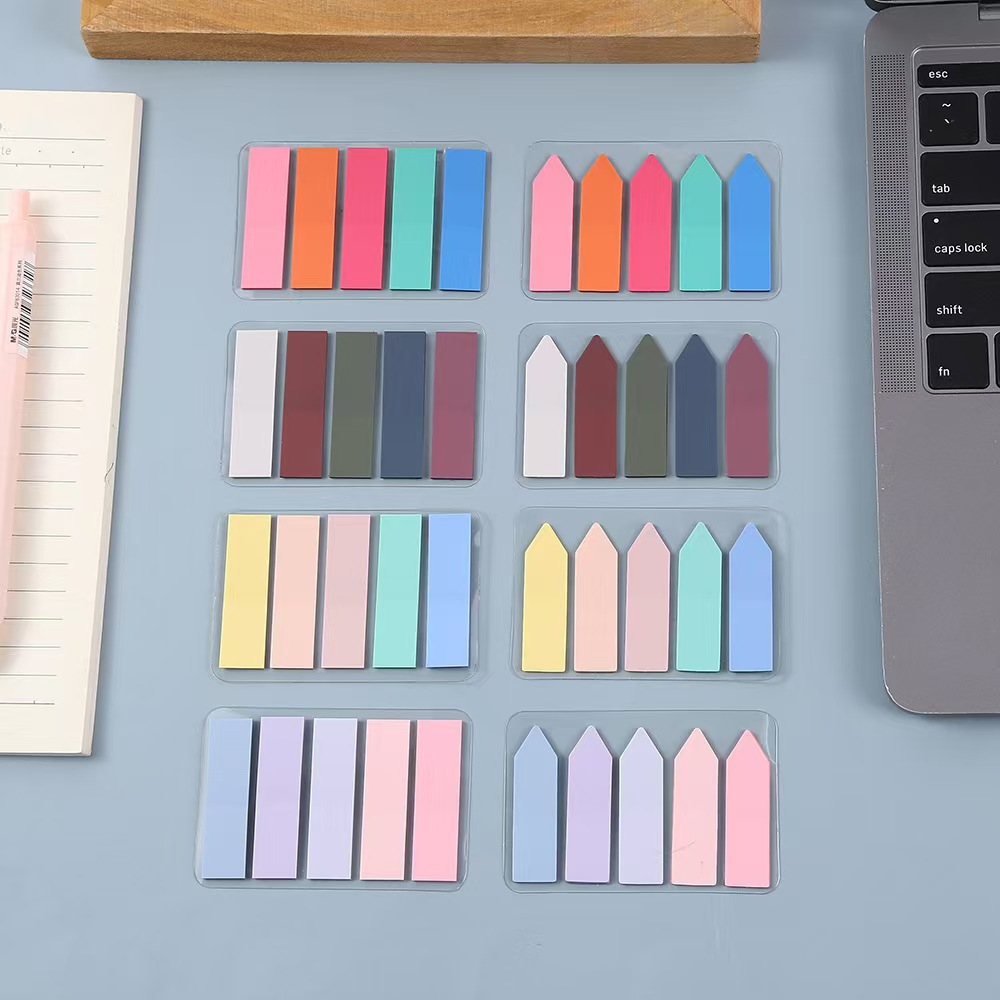 pet fluorescent sticky notes note sticker student creativity indication tag note memo sticky note notes color index stickers wholesale