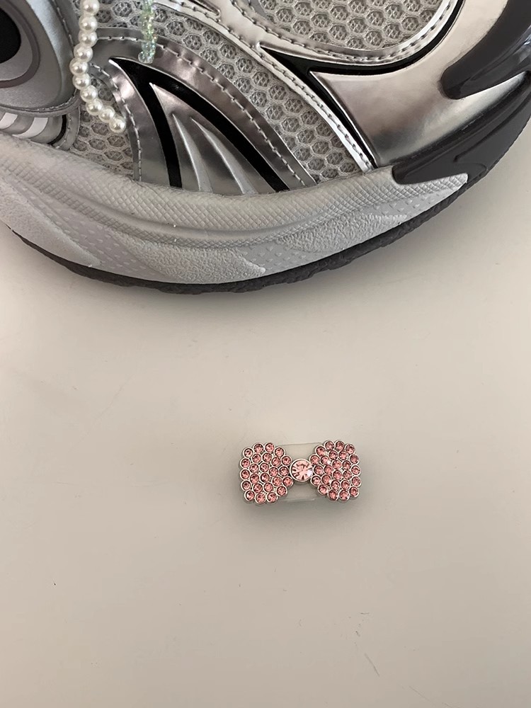 Diseño original de botones de zapatos de kitty ultra versátil DIY arco de perla decoración de flores accesorios de alta calidad desmontables