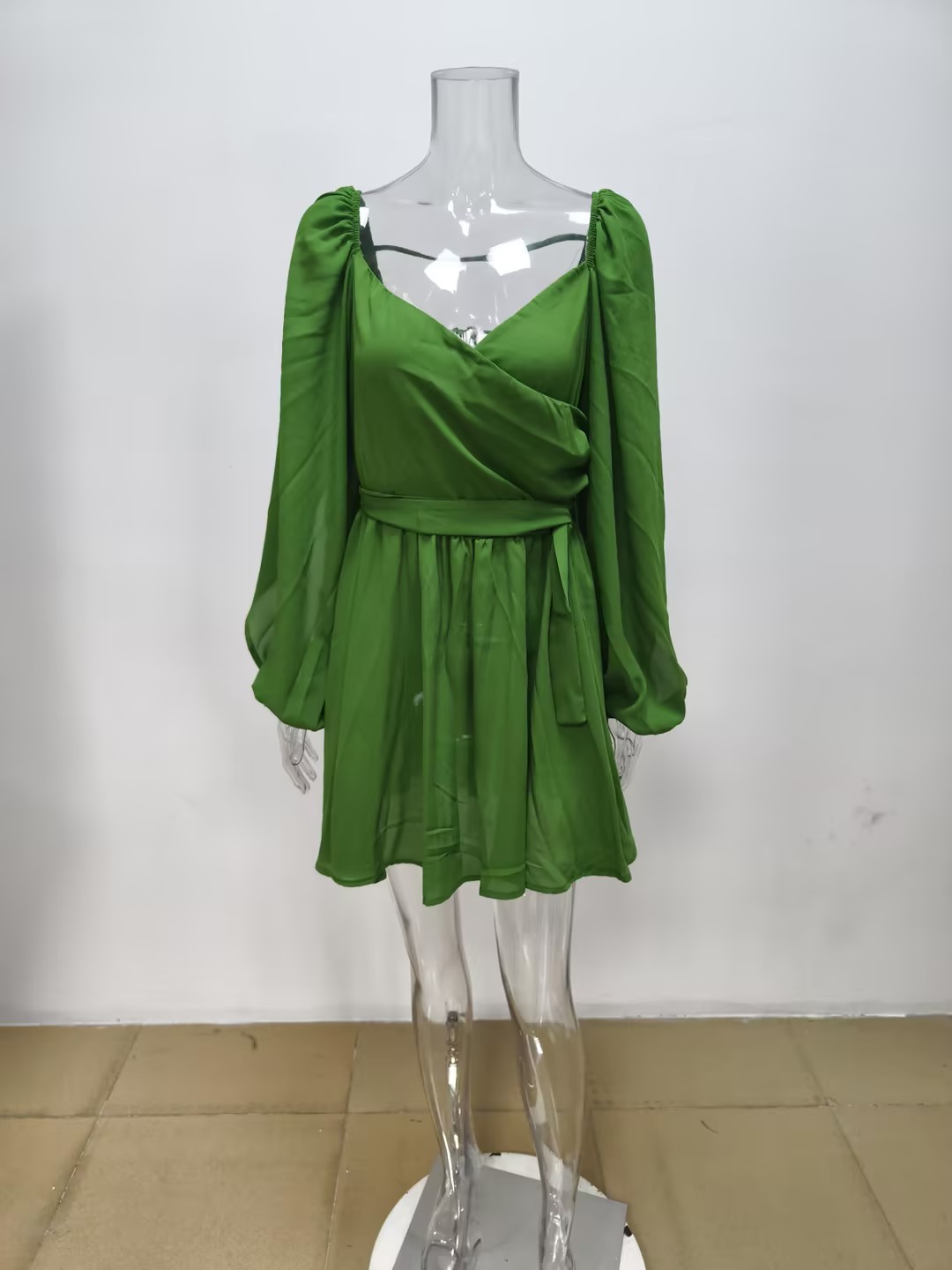 Women's Clothing Spring Women's Low Cut Off Shoulder Dress Sexy Hot Girl Solid Color Short Skirt For Formal & Casual For Women_ecoleips.com