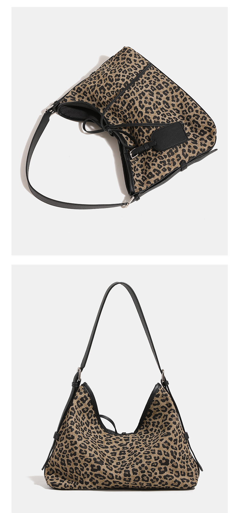 Classic And Fashionable Shoulder Bag, Niche Design High-end Leopard Print Underarm Bag For Women 2024 Autumn And Winter New Retro Messenger Bag._voghion.com