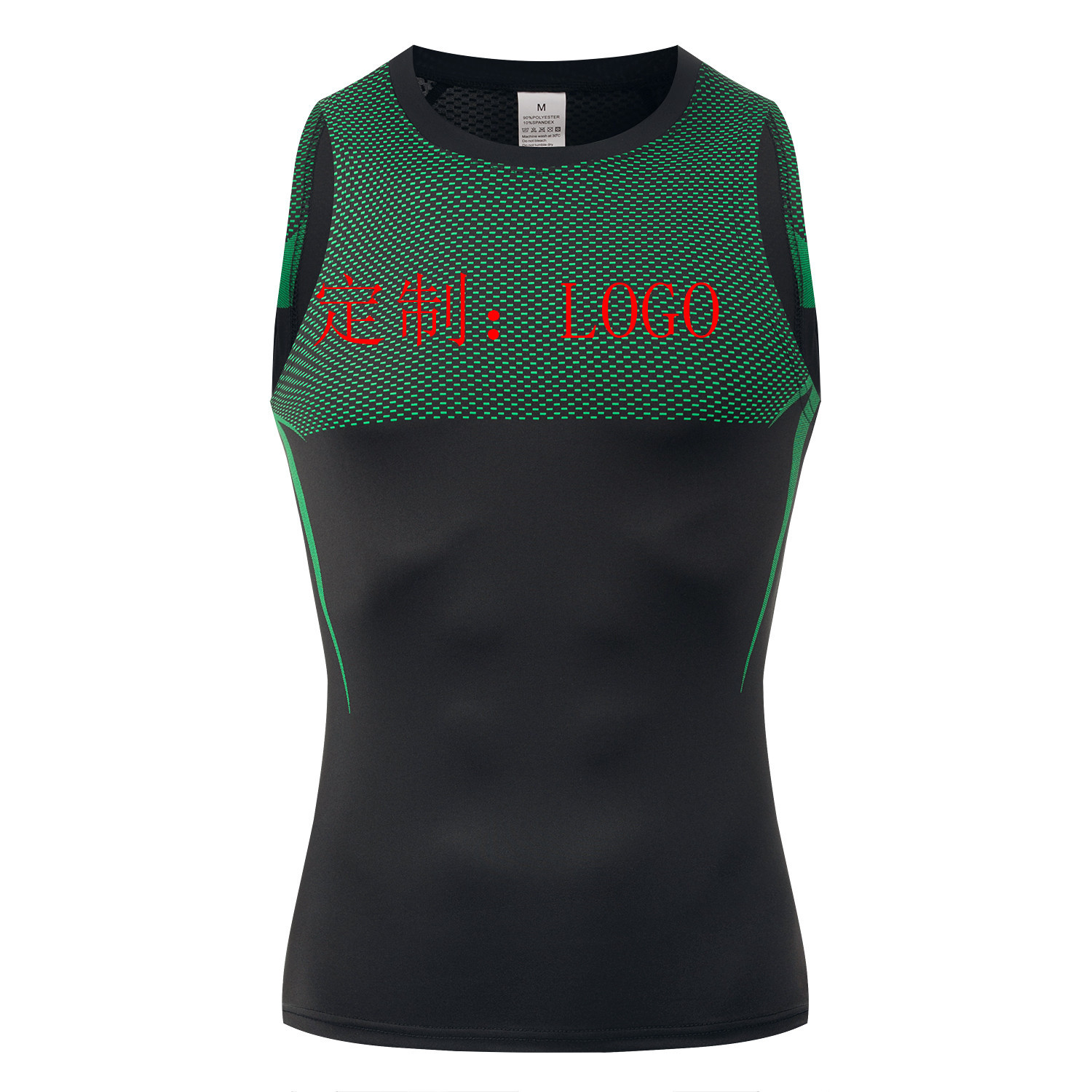 GYM Europa y América hombre moda compresión de cuello redondo camiseta de secado rápido apretada transpiración fitness correr camiseta deportiva de manga larga