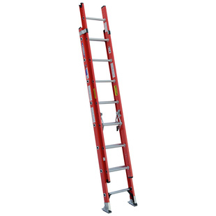 Stable and resistant werner D6216-2 engineering ladder glass fiber reinforced plastic insulated ladder two extension ladder 4 meters power