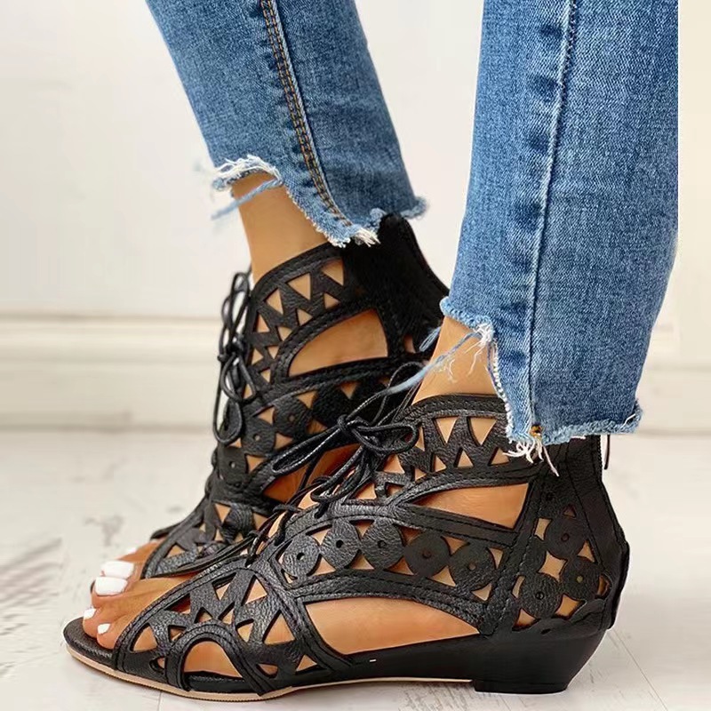 Women's Roman Style Solid Color Open Toe Roman Sandals display picture 5