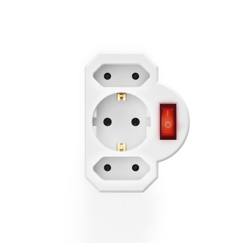 One turn 3 with switch plug German German standard power converter European standard European socket Turkey Portugal 16a One turn 3 with switch plug German German standard power converter European standard European socket Turkey Portugal 16a