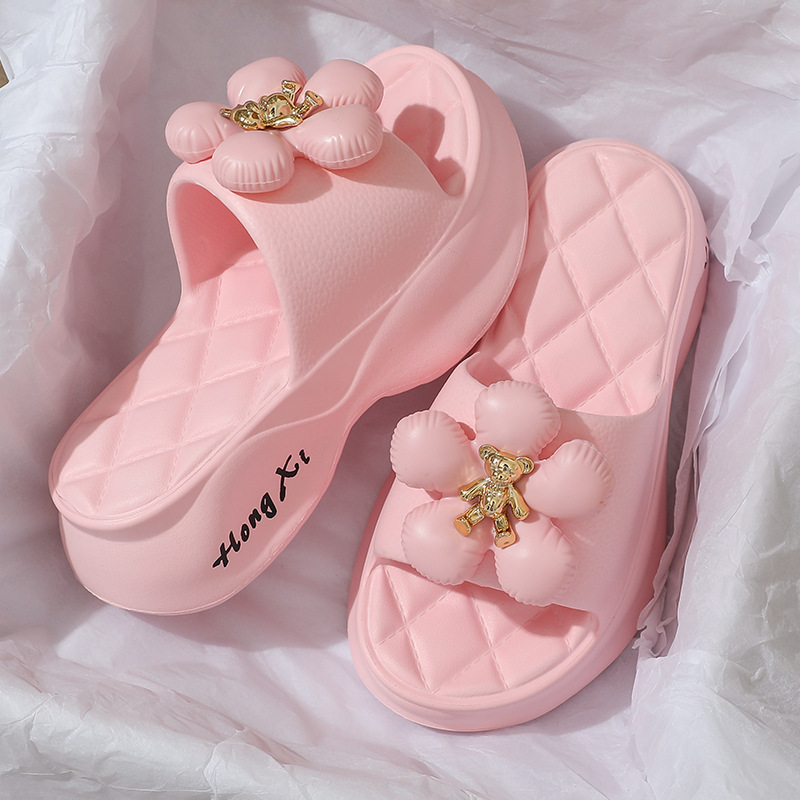 Zapatillas de mujer 2023 nueva moda desgaste al aire libre mayor grueso fondo antideslizante interior casa zapatillas de trabajo de las mujeres Invierno