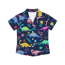 兒童短袖恐龍卡通印花套裝 夏秋季男女T恤童服飾衣服童裝一件批發