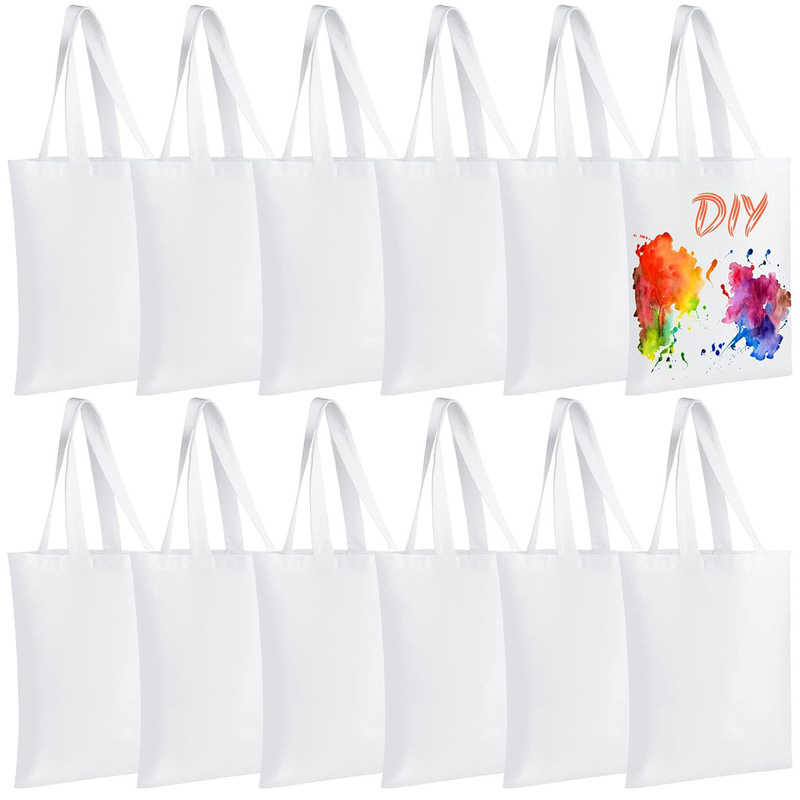 Sublimation Tote Bag Blank Canvas Bag Reusable Grocery Bag Washable Heat Transfer Bag Bulk Sublimation Tote Bag Blank Canvas Bag Reusable Grocery Bag Washable Heat Transfer Bag Bulk