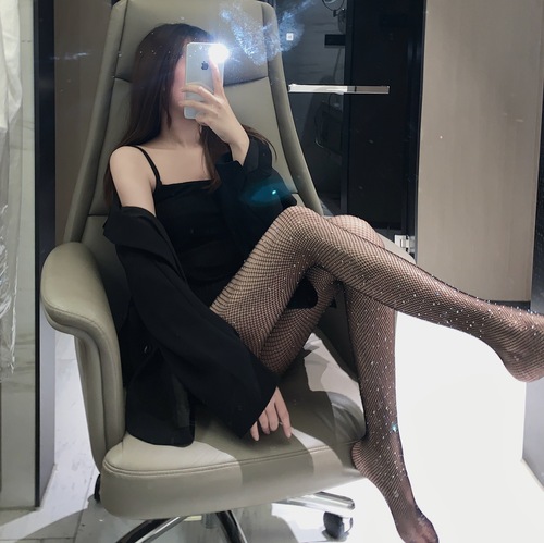 Hot diamond fishnet stockings, sexy fishnet stockings, internet celebrity with diamond ins, shiny pantyhose, sexy diamond stockings, white must-have for disco