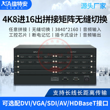 4K8进16出电视墙大屏视频会议拼接处理器HDMI无缝矩阵切换控制器