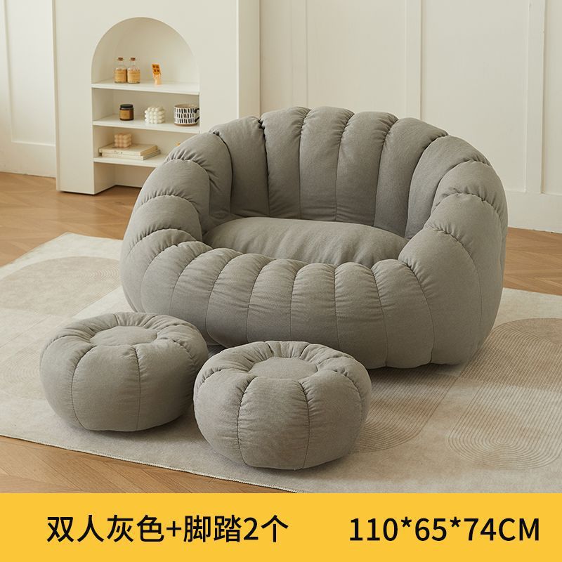 그레이 더블 시트 + 발판 2개 스노우플레이크 벨벳