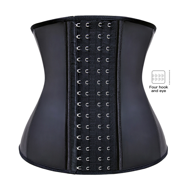 Smooth Latex 9-Bone Shapewear 4-Row Buckle Waist Trainer Latex Waist Trainers Smooth Latex 9-Bone Shapewear 4-Row Buckle Waist Trainer Latex Waist Trainers