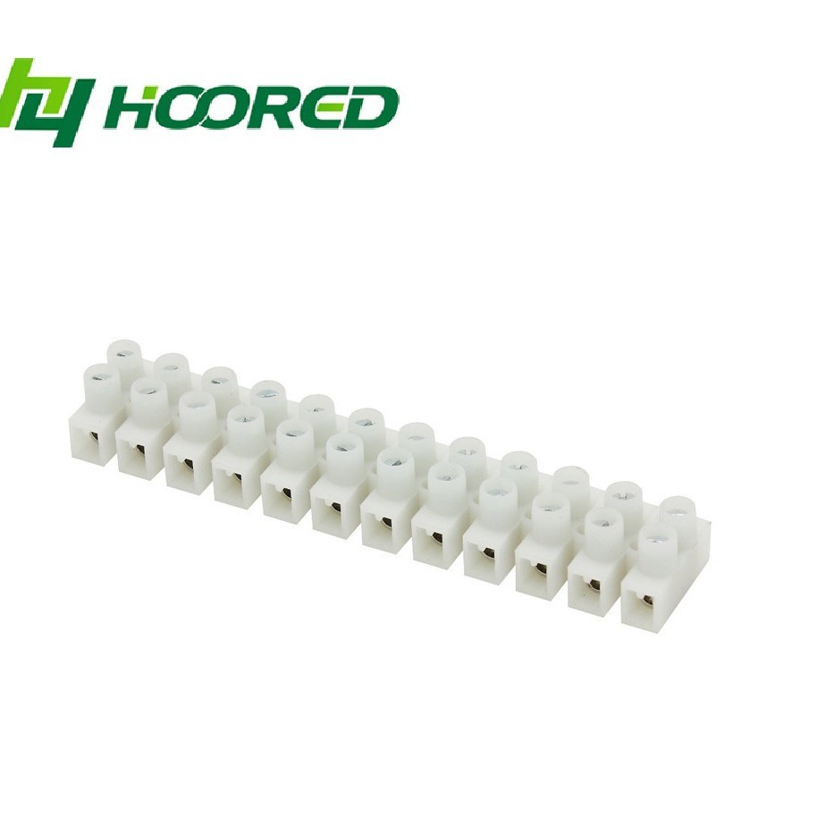 PAH型端子台 12位端子排接线柱12线进出螺丝端子 PA/PE/PP