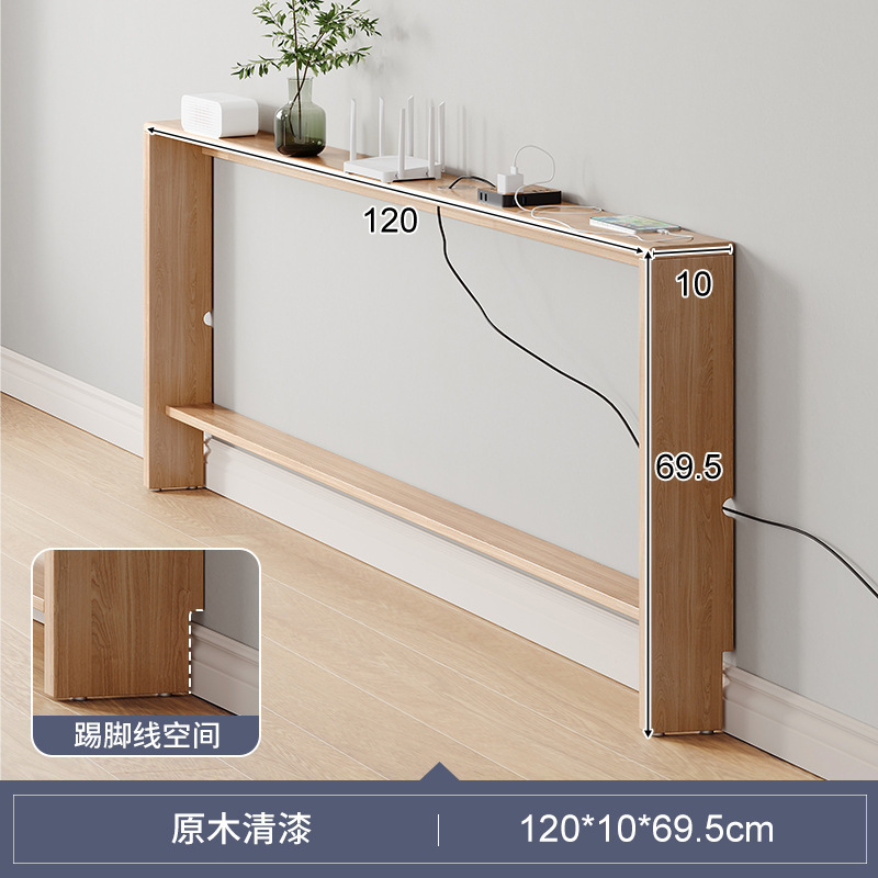 Sofá de madera maciza, estante trasero, contra la pared, sala de estar, dormitorio de almacenamiento, cama, espacio de cabeza y cola, armario estrecho con huecos