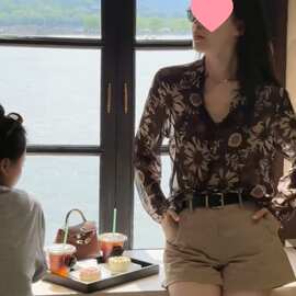 2026夏碎花V领长袖衬衫女薄纱网纱防晒罩衫衬衣外搭薄款微透上衣