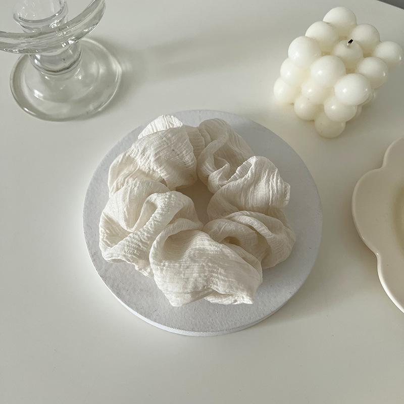 Plissiertes Haargummi Für Damen Vielseitiges Elastisches Haarband_voghion.com