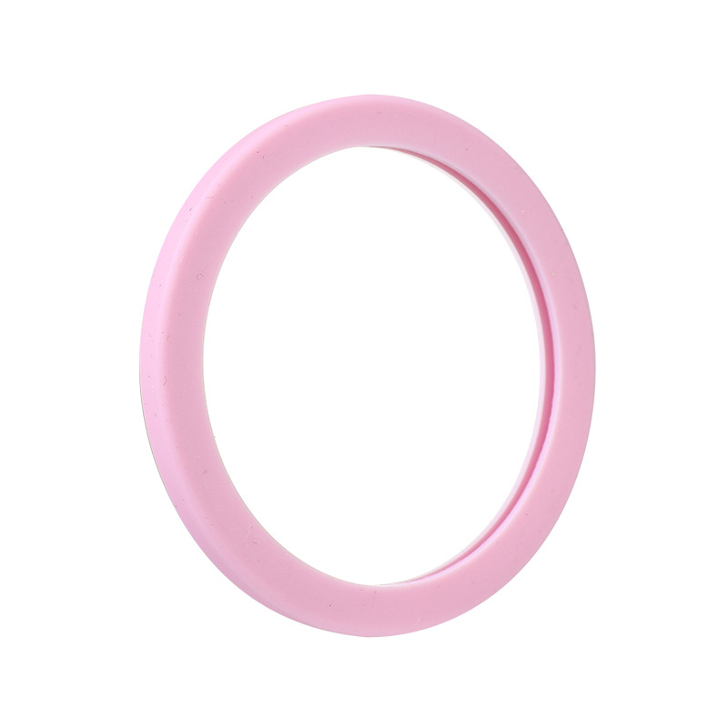 Silicone small round mirror [pink] 6*6cm