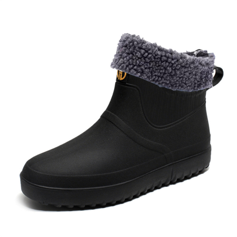 Moda Botas de lluvia de media pantorrilla para hombres al aire libre verano juvenil zapatos impermeables Meituan para llevar zapatos de goma Botas de lluvia de invierno de moda