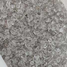厂家直销天然白水晶碎石 白水晶颗粒供佛消磁鱼缸布景摆件
