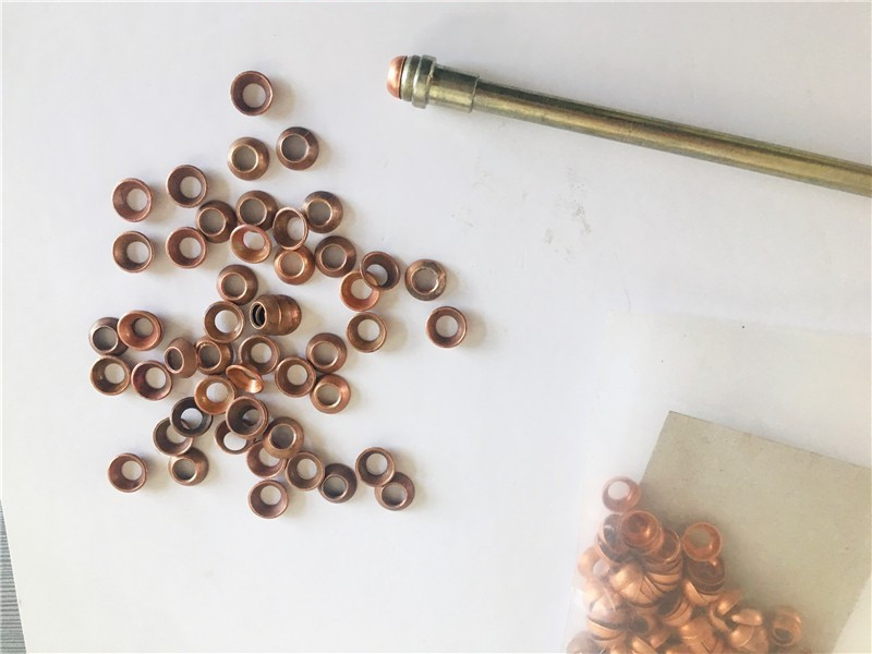 50个高压油管铜垫 草帽垫窝窝垫 油泵油嘴铜垫柴油机防漏油碗型垫