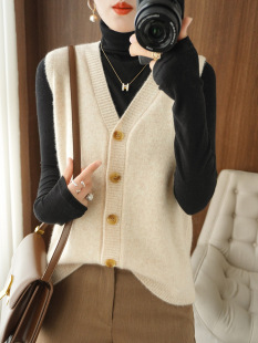 (Cross-border trading), vest, demi-season cardigan, knitted jacket, oversize