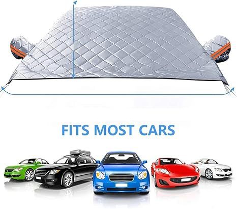 Winter Snow Cover, New Model Front Cover, Thickened Heat Insulation, Anti-Snow, Anti-Freeze, Anti-Rain, Car Sunshade, Car Snow Cover