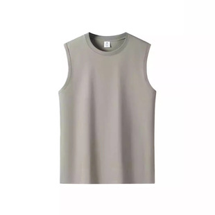 240g Heavy Sleeveless T-shirt Men's Summer Fashion Brand Fitness Sports Pure Cotton Undershirt Vest Men's Outer Wear Base Shirt