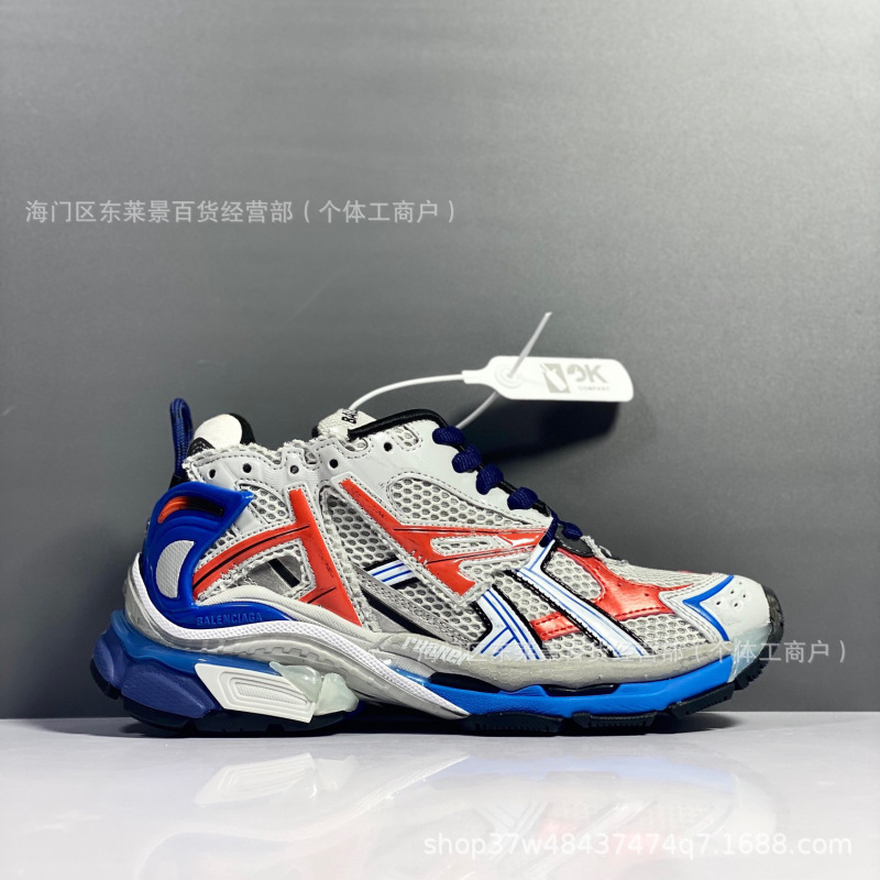 莆田純正パリランナーダッドシューズ第7世代スポーツシューズダメージ加工レトロ男女身長アップシューズスポーツトレンディシューズ|undefined