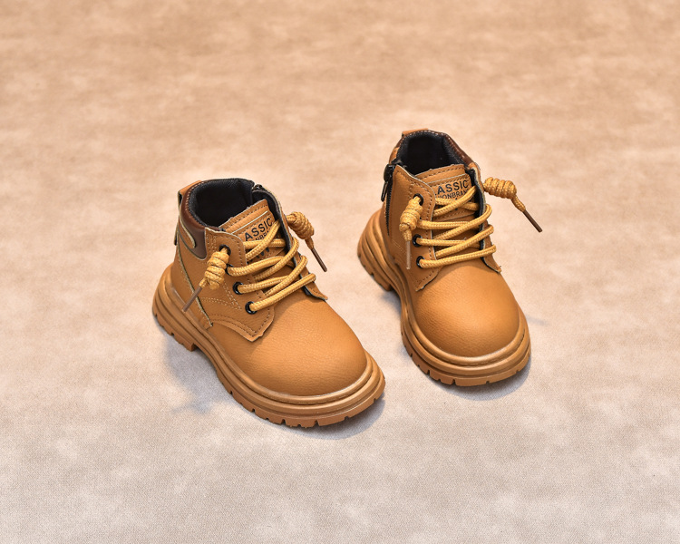 Kindermartinstiefel Aus Leder Für Jungen Und Mädchen Herbst_voghion.com