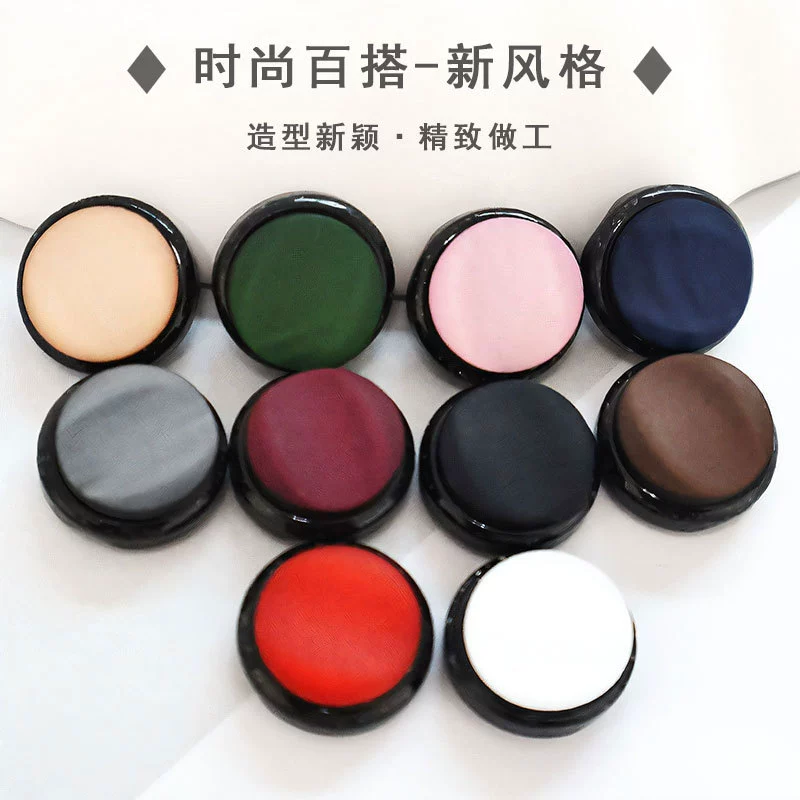 Модная рубашка пуговицы черно-белая футболка polol рубашка смолы пуговицы маленькие пуговицы круглые пуговицы дикие цветные пуговицы