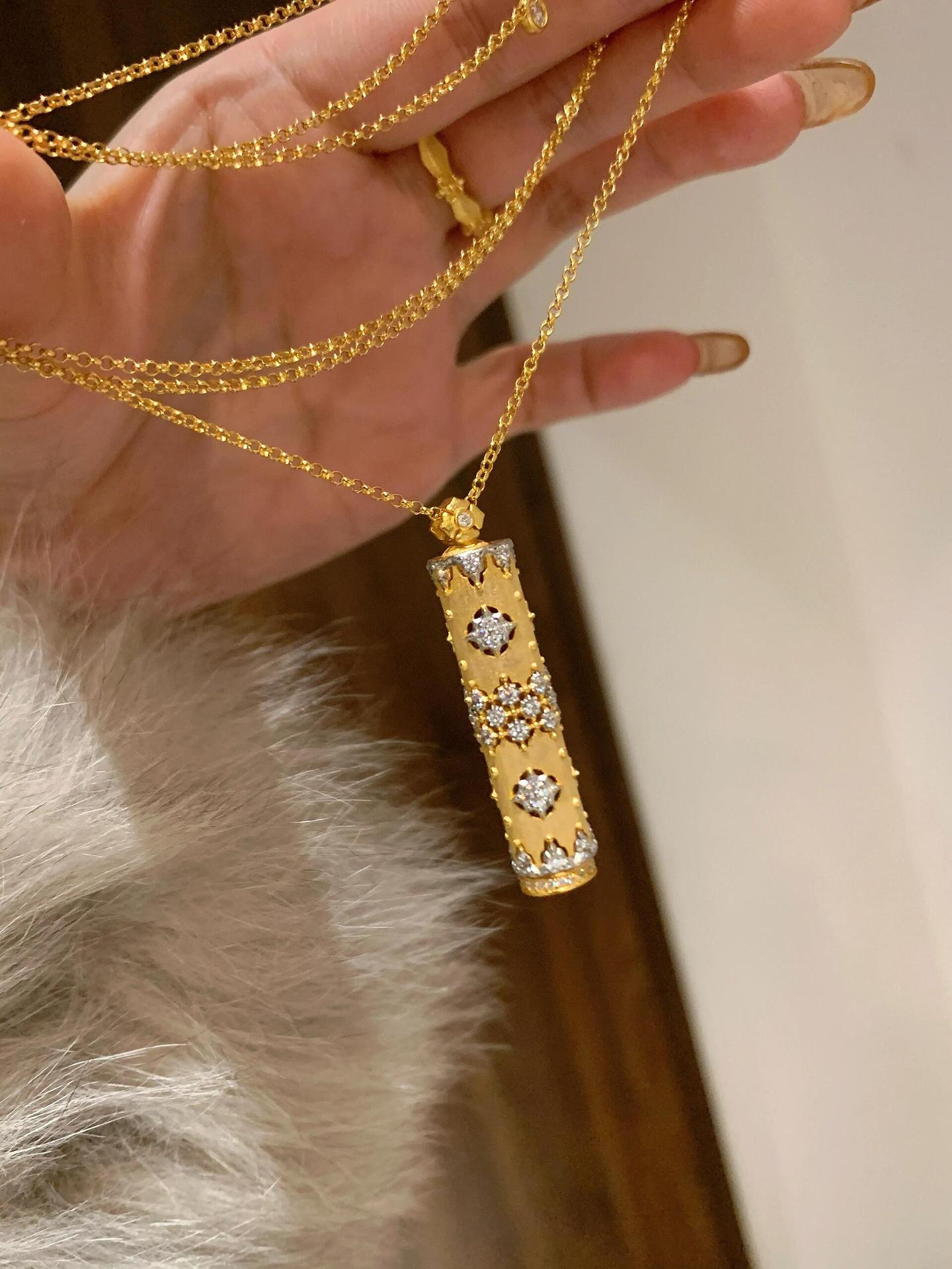 Geometric Vintage Style Copper Pendant Necklace Plating Lobster Trigger Clasp Closure display picture 4