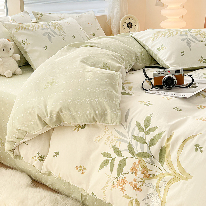 Cobertura de edredón de algodón 128x68 cubierta de edredón de algodón único dormitorio cubierta de edredón 1.5 cuatro partes cuatro estaciones universal