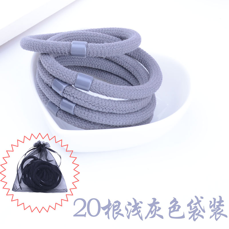 Bandas de pelo gris claro 20 bolsas