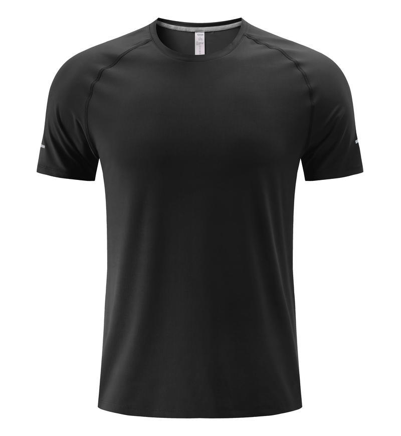 Verano nuevo deporte de moda fitness casual correr frío cómodo transpirable universal camiseta de manga corta de hielo para hombres