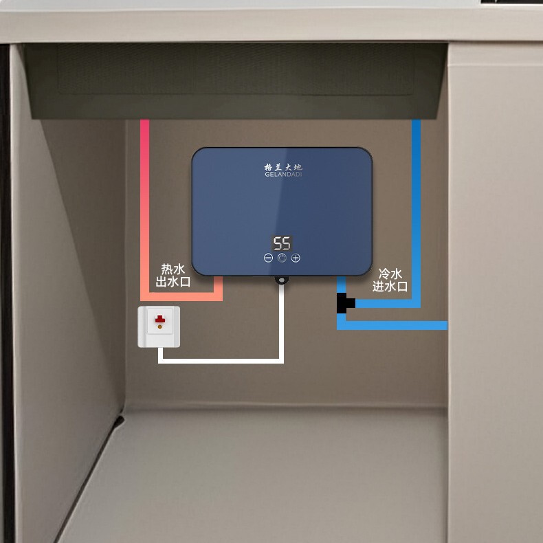 クロスボーダーインスタント電気温水器 Xiaochubao 家庭用恒温急速加熱給湯器 Xiaochubao 温冷両用野菜洗浄|undefined