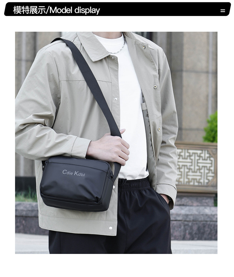 Grenzüberschreitende Herren-Schultertasche Crossbody-Tasche modische bequeme Trägertasche kleine Tasche 2025 neue Herren-kleine Schultertasche Großhandel
