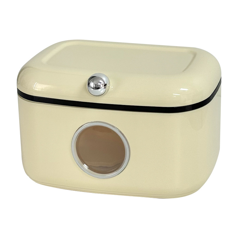 Caja de pañuelos para inodoros, caja de papel higiénico impermeable sin perforaciones montada en la pared, caja de dibujo creativa de alto valor para el baño