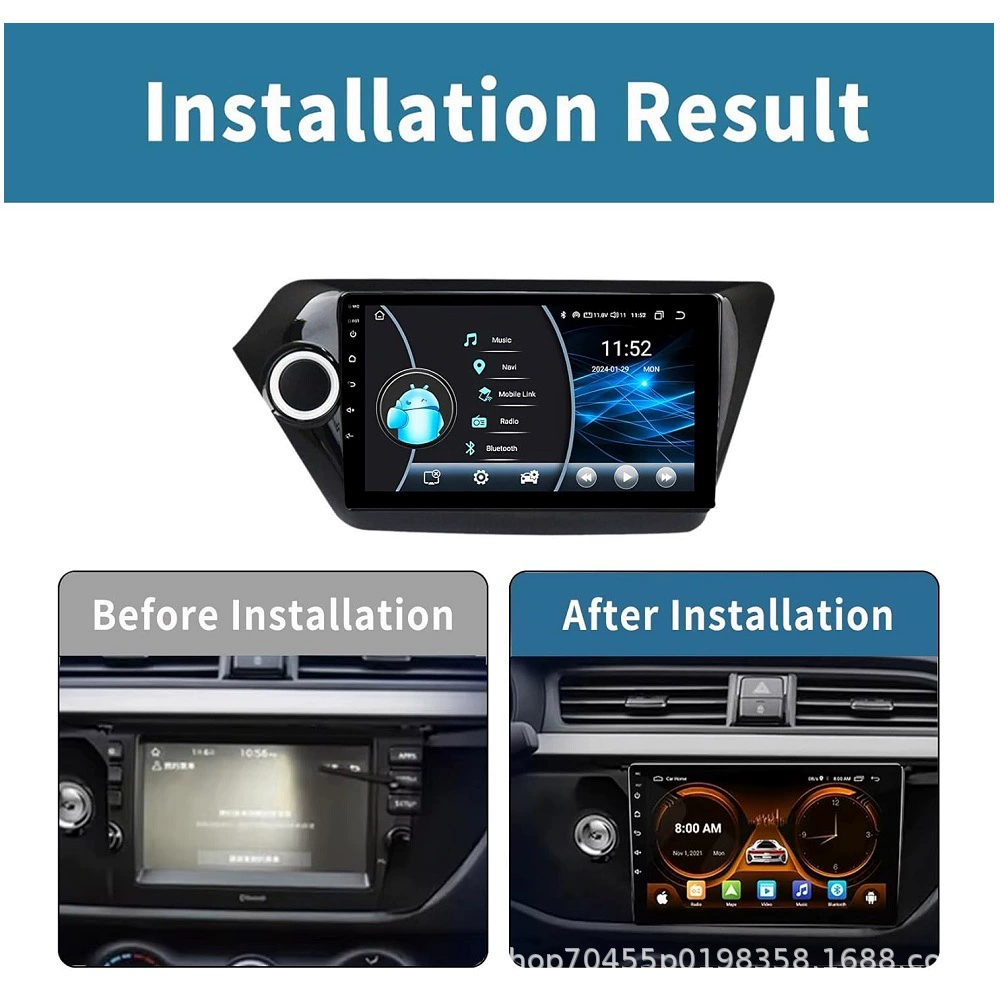 Cross-border applicable KIA RIO 3 2011-2016 Android 9-inch high-definition smart car navigation system