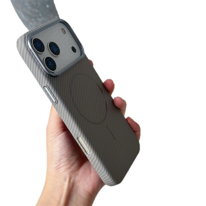iPhone17promax手机壳适用苹果17Air磨砂硬壳磁吸碳纤维纹理新款|undefined