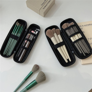 Makeup Brush Bag Cosmetics Bag for Women Portable New Travel Carry-On Small Brush Eyebrow Pencil Eye Shadow Brush Cosmetics Bag