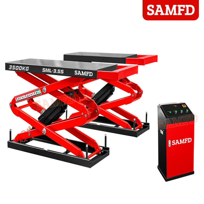 Montacargas de cizalla pequeña tipo tijera plataforma elevadora oculta para automóvil mantenimiento de automóviles plataforma elevadora hidráulica