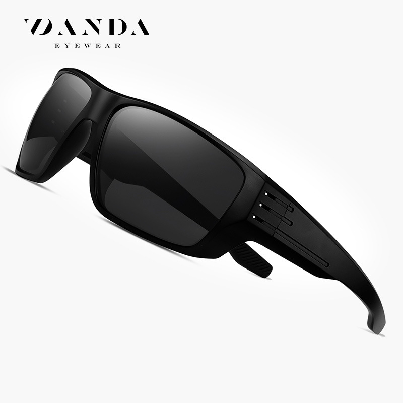 Nuevas gafas de sol polarizadas S16103 Gafas de sol de protección UV para exteriores de moda Gafas de sol de montura grande para hombres